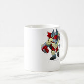 Kapitein 2 van het Krawk Island Team Koffiemok (Voorkant rechts)