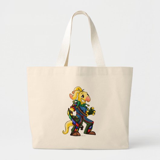 Kapitein 2 van het Roo-eilandteam Grote Tote Bag (Voorkant)