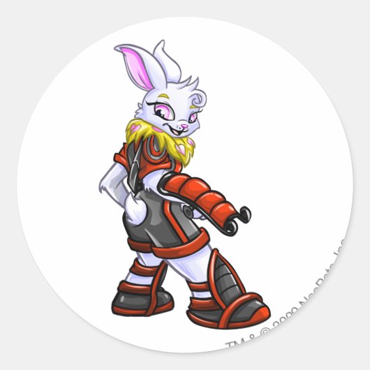 Kapitein 2 van het Ruimtestation van virtupets Ronde Sticker (Voorkant)