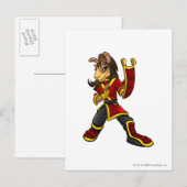 Kapitein 2 van het Shenkuu-team Briefkaart (Voorkant / Achterkant)