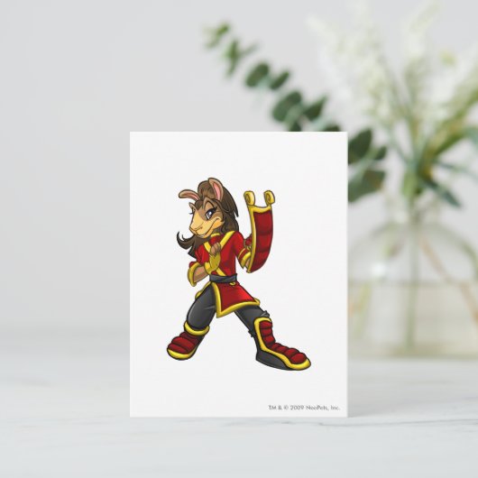 Kapitein 2 van het Shenkuu-team Briefkaart (Staand voorkant)