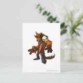 Kapitein 2 van het team voor gevlekte Bossen Briefkaart (Staand voorkant)