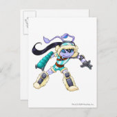 Kapitein 2 van het Terror Mountation Team Briefkaart (Voorkant / Achterkant)