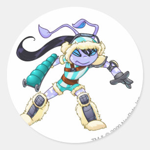 Kapitein 2 van het Terror Mountation Team Ronde Sticker