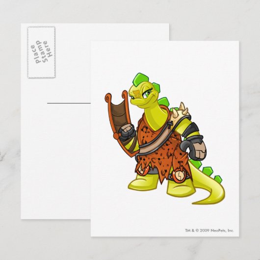 Kapitein 2 van het Tyrannia Team Briefkaart (Voorkant / Achterkant)