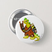 Kapitein 2 van het Tyrannia-team Ronde Button 5,7 Cm (Voorkant /achterkant)