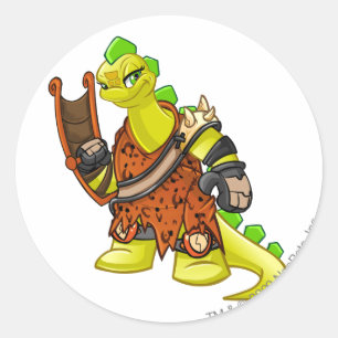 Kapitein 2 van het Tyrannia Team Ronde Sticker