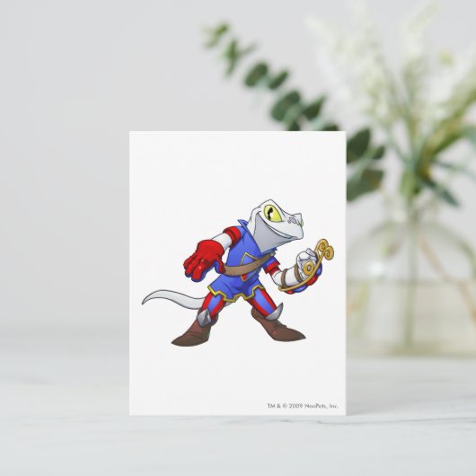 Kapitein 2 van Meridell Team Briefkaart (Staand voorkant)