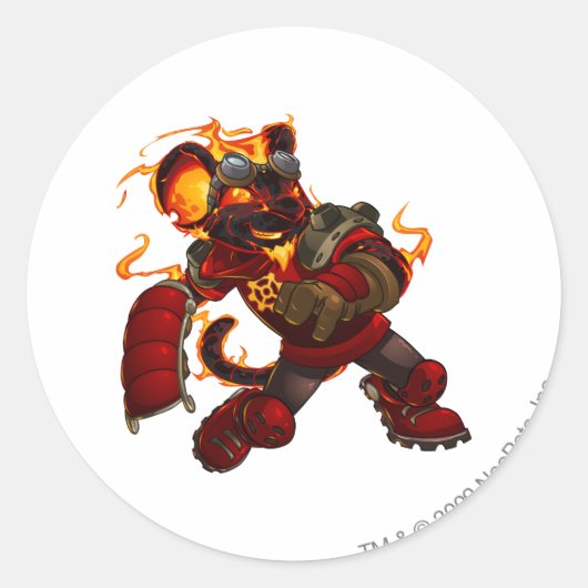 Kapitein 2 van Moltara Team Ronde Sticker (Voorkant)