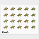 Kapitein 2 van Mystery Island Ronde Sticker (Vel)