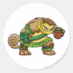 Kapitein 2 van Mystery Island Ronde Sticker