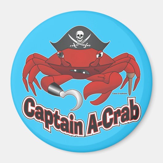 Kapitein "A-Crab" Magneet (Voorkant)
