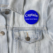 Kapitein aan Personalisatie Ronde Button 5,7 Cm (In situ)