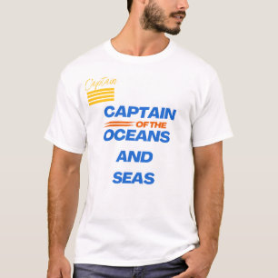 Kapitein aan wal en zee t-shirt