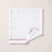Kapitein Aangepaste anchor Logo White Towel Set Bad Handdoek (Wasdoekje)