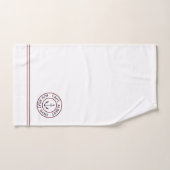 Kapitein Aangepaste anchor Logo White Towel Set Bad Handdoek (Handdoek)
