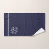 Kapitein Aangepersonaliseerde anchor Logo marine h Bad Handdoek (Handdoek)