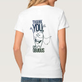 Kapitein achter ontwerp duidelijk t-shirt (Achterkant)