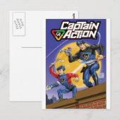Kapitein Action- Murphy Anderson Briefkaart (Voorkant / Achterkant)