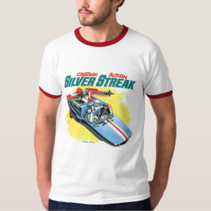 Kapitein Action Silver Streak Klassiek T-shirt (1)
