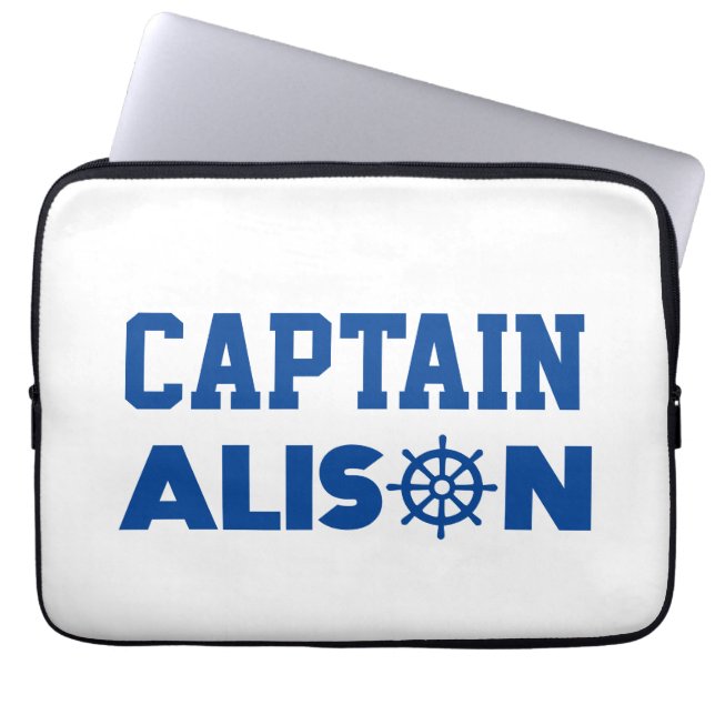 Kapitein Alison Laptop Sleeve (Voorkant)