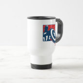 Kapitein America Silhouette Icon Reisbeker (Voorkant rechts)