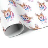 Kapitein Americorgi patroon Cadeaupapier (Rol Hoek)