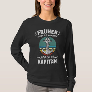 Kapitein Anchor Boat Eigenaar Mannen Gezegden schi T-shirt