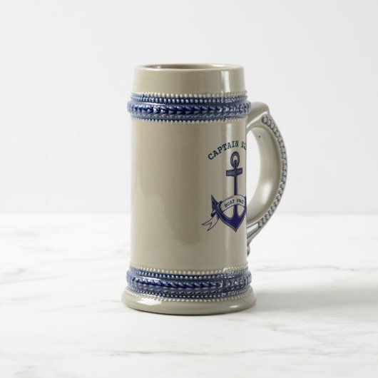 Kapitein Anchor Custom Nautical Bierpul (Voorkant rechts)