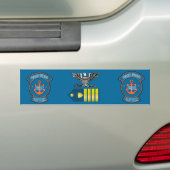 Kapitein Anchor Emblem, kustwacht Bumpersticker (Op auto)