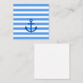 Kapitein, Anchor en Stripes Notitiekaartje (Voorkant / Achterkant)