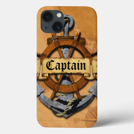 Kapitein Anchor en Wiel Case-Mate iPhone Case (Achterkant)