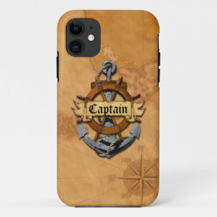 Kapitein Anchor en Wiel Case-Mate iPhone Case