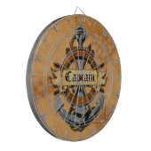 Kapitein Anchor en Wiel Dartbord (Voorkant Links)