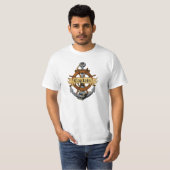 Kapitein Anchor en wiel T-shirt (Voorkant volledig)