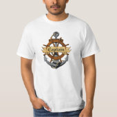 Kapitein Anchor en wiel T-shirt (Voorkant)