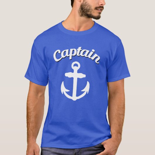 Kapitein Anchor Funny Mannen T-shirt (Voorkant)