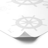 Kapitein Anchor Nautical Poster (Hoek)