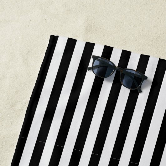 Kapitein Anchor Sailing Boat Stripe Summer Strandlaken (In situ)