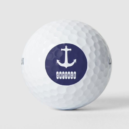 Kapitein Anchor Zee Ocean Sailing Golfballen (Voorkant)