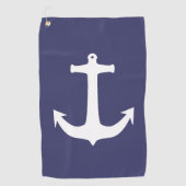 Kapitein Anchor Zee Ocean Sailing Golfhanddoek (Voorkant)