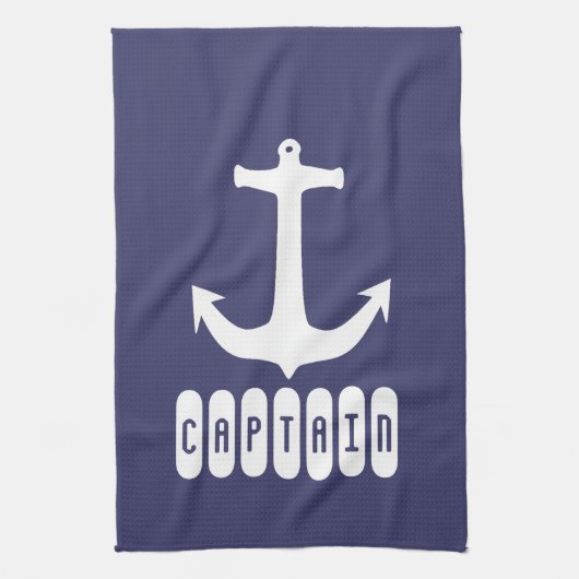 Kapitein Anchor Zee Ocean Sailing Theedoek (Verticaal)