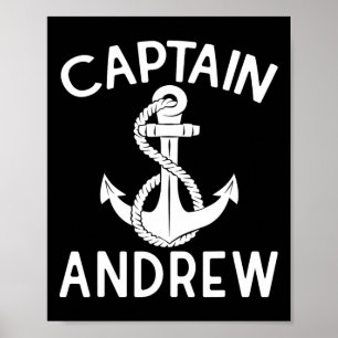 Kapitein Andrew Varend Boot Jacht Schip Anker  Poster
