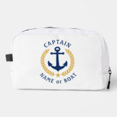 Kapitein Anker Bootnaam Gold Laurel Star Travel Toilettasje (Voorkant)