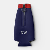 Kapitein Anker Nautical Oars Navy Blue Aangepaste  Flesjeskoeler (Achterkant)