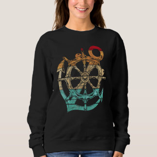 Kapitein Anker Zeiler Stuurwiel Retro Nautica Trui