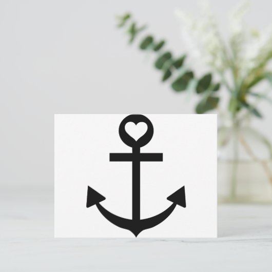 kapitein-ankerhart briefkaart (Staand voorkant)