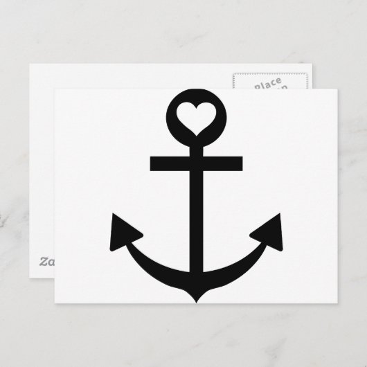 kapitein-ankerhart briefkaart (Voorkant / Achterkant)