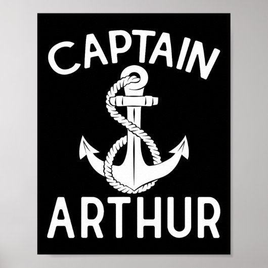 Kapitein Arthur Vaaranker Boot Schip Jacht Poster (Voorkant)