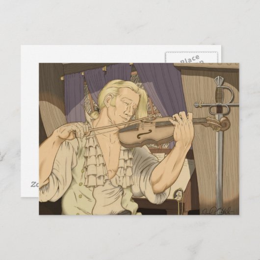 Kapitein Aubrey en Zijne Fiddle Briefkaart (Voorkant / Achterkant)